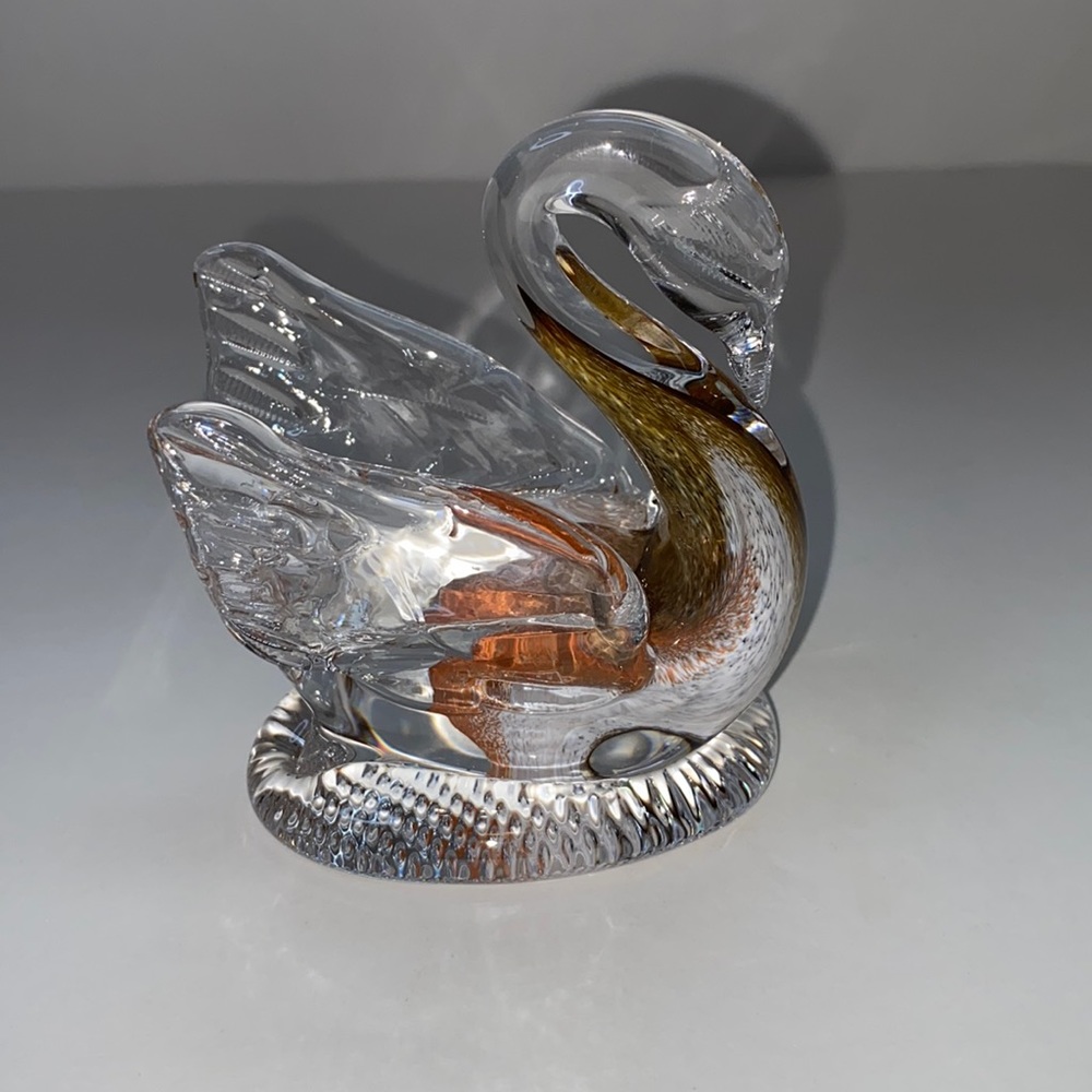 Glass Swan Figurine